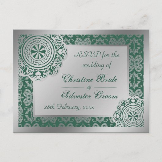 Arabesque Silver Lace, UAWG Postkarte (Vorderseite)