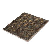 Arabesque Starburst: Oxidiertes Bronze #14 ID1227 Fliese (Seite)