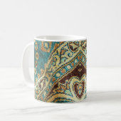 Arabesque-Stoff: arabisch-orientalisches Design Kaffeetasse (Vorderseite Links)