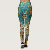 Arabesque-Stoff: arabisch-orientalisches Design Leggings (Rückseite)