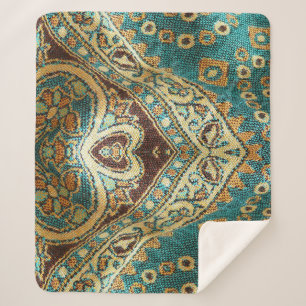 Arabesque-Stoff: arabisch-orientalisches Design Sherpadecke