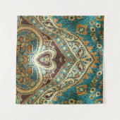 Arabesque-Stoff: arabisch-orientalisches Design Wandteppich (Vorderseite (Horizontal))