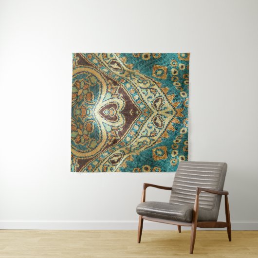 Arabesque-Stoff: arabisch-orientalisches Design Wandteppich (Beispiel (Horizontal))