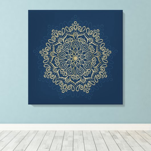 Arabesque - Stretchierte Canvas Print Leinwanddruck (Insitu (Holzboden))