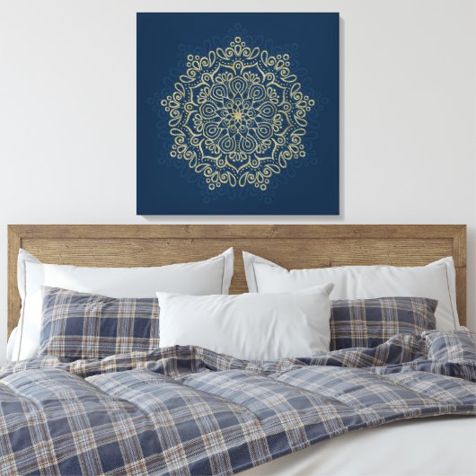 Arabesque - Stretchierte Canvas Print Leinwanddruck (Insitu (Schlafzimmer))