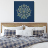 Arabesque - Stretchierte Canvas Print Leinwanddruck (Insitu (Schlafzimmer))