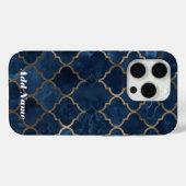 Arabesque Trellis Handy Case - Blue & Gold Waterco (Rückseite (Horizontal))