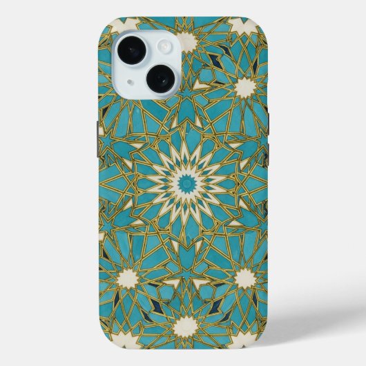 Arabesque Türkis Case-Mate iPhone Hülle (Rückseite)