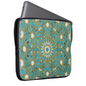 arabesque turquoise laptopschutzhülle (Vorne Rechts)