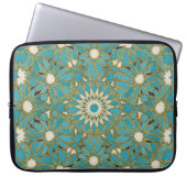 arabesque turquoise laptopschutzhülle (Vorderseite)