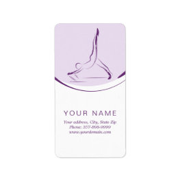 Arabesque über den Reformer | Farbe Adressaufkleber