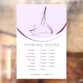 Arabesque über den Reformer | Farbe Fensteraufkleber (Blatt 2)