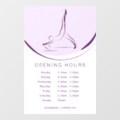 Arabesque über den Reformer | Farbe Fensteraufkleber (Blatt)