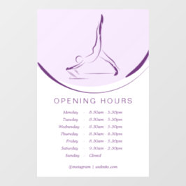 Arabesque über den Reformer | Farbe Fensteraufkleber