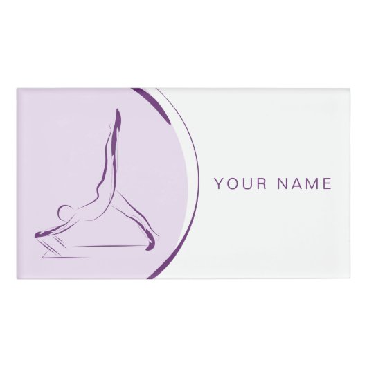 Arabesque über den Reformer | Farbe Namenschild (Vorderseite)
