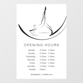 Arabesque über den Reformer Fensteraufkleber