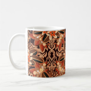 Arabesque. Vintage abstrakte Vintage Blumennaht Kaffeetasse