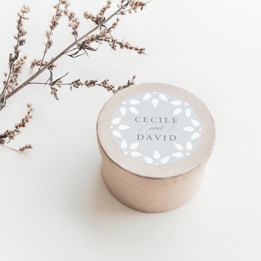 Arabesque Wedding Sticker | Grau