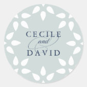 Arabesque Wedding Sticker | Mist (Vorderseite)