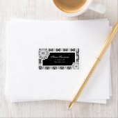 Arabesque White Lace, Adressetiketten (Insitu)