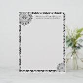 Arabesque White Lace, Briefkopf (Stehend Vorderseite)