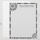 Arabesque White Lace, Briefkopf (Vorne/Hinten)