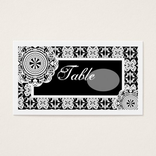 Arabesque White Lace, Mini-Tischset (Vorderseite)
