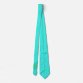 Arabesque, wirbelige Schildkröte - Meeresgrün Krawatte (Rückseite)