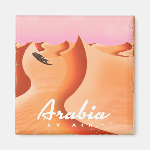 Arabia By Air Reiseplakat Magnet