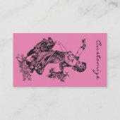 Arabian Belly tänzerin Vintag Art Thunder_Cove Visitenkarte (Rückseite)