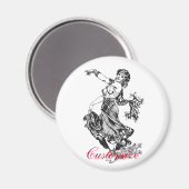 Arabian Bly Dancer Vintag Art Thunder_Cove Magnet (Vorderseite/Rückseite)