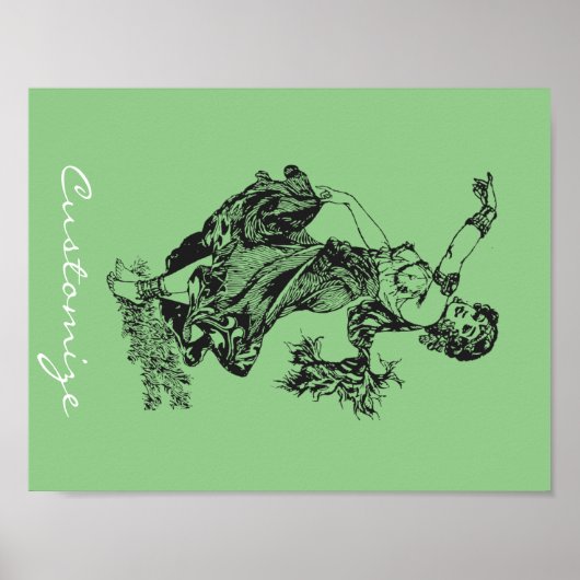 Arabian Bly Dancer Vintag Art Thunder_Cove Poster (Vorne)