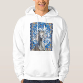 Arabian calligraphy horse hoodie