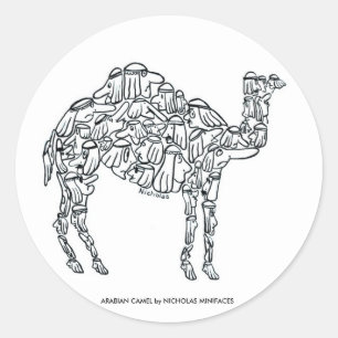 ARABIAN CAMEL RUNDER AUFKLEBER