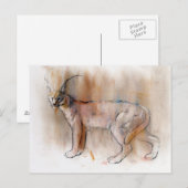Arabian Caracal 2009 Postkarte (Vorne/Hinten)