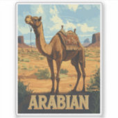 Arabian Desert Adventure - Camel Aufkleber (Vorderseite)