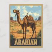 Arabian Desert Adventure - Camel Postkarte (Vorderseite)