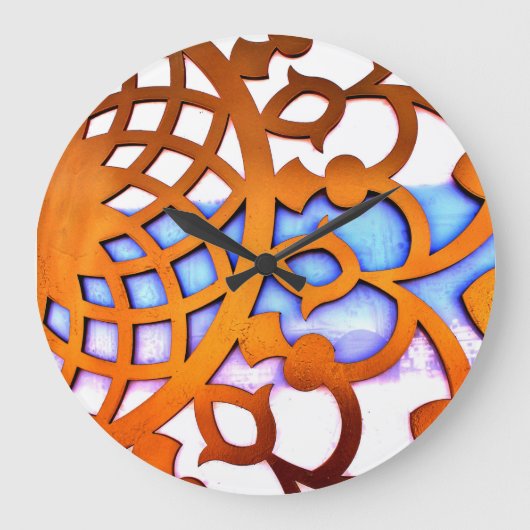 Arabian Gate Design Große Wanduhr (Vorderseite)