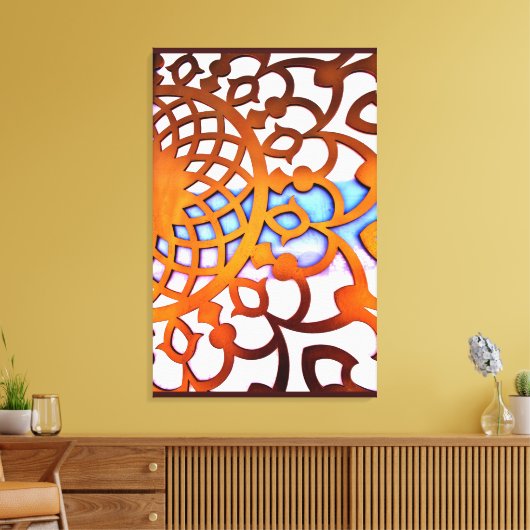 Arabian Gate Design Leinwanddruck (Insitu (Wohnzimmer))