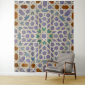 Arabian Geometry Medium (50" x 60") Tapestry Wandteppich (Beispiel)