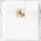 Arabian-Hallion Quadratischer Aufkleber (Tasche)