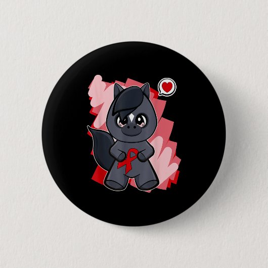 Arabian Horse Heart Disease Awareness Month _2 Button (Vorderseite)