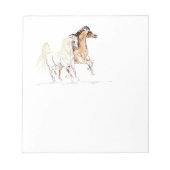 Arabian Horse Notepad Notizblock (Vorderseite)