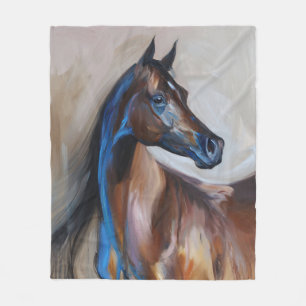 Arabian Horse Painting Fleecedecke
