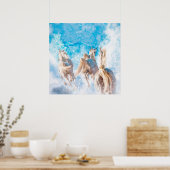 ARABIAN HORSE WINTER-SCHWANZ POSTER (Küche)