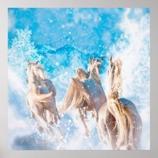 ARABIAN HORSE WINTER-SCHWANZ POSTER (Vorne)