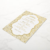 Arabian Mosque Geometric Archway Islamic Wedding Folieneinladung (Gedreht)