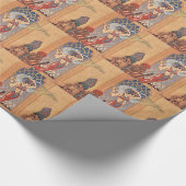 Arabian Nights Exotic Bly Dancer mit Scarves Geschenkpapier (Ecke)