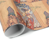 Arabian Nights Exotic Bly Dancer mit Scarves Geschenkpapier (Rolleneckpunkt)