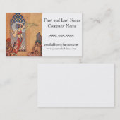 Arabian Nights Exotic Bly Dancer mit Scarves Visitenkarte (Vorne/Hinten)